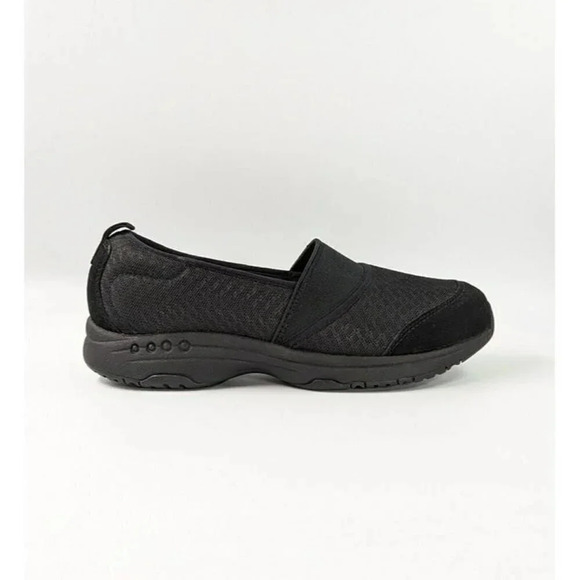 Easy Spirit Women's Twist Black Fabric Slip-On Sneakers Size 7 W (MSRP $69) - Picture 2 of 8